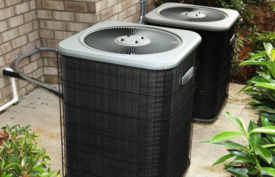 Outdoor air conditioning units.