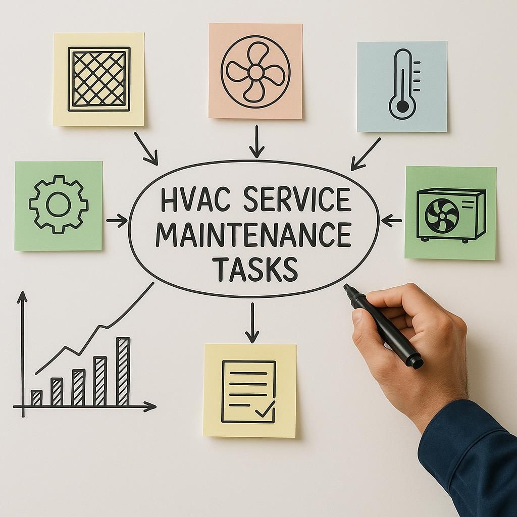 Key HVAC Service Maintenance Tasks illustrating hvac service maintenance