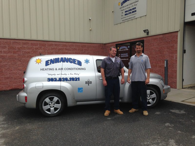 Enhanced Heating and Air Conditioning Technicians by company vehicle