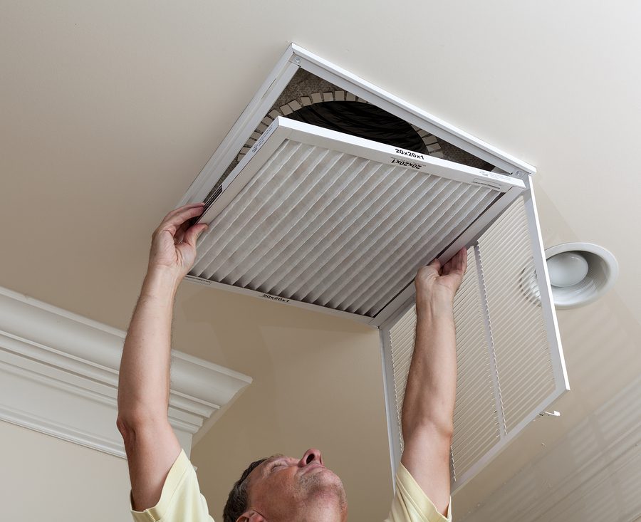 Doing standard AC maintenance. 