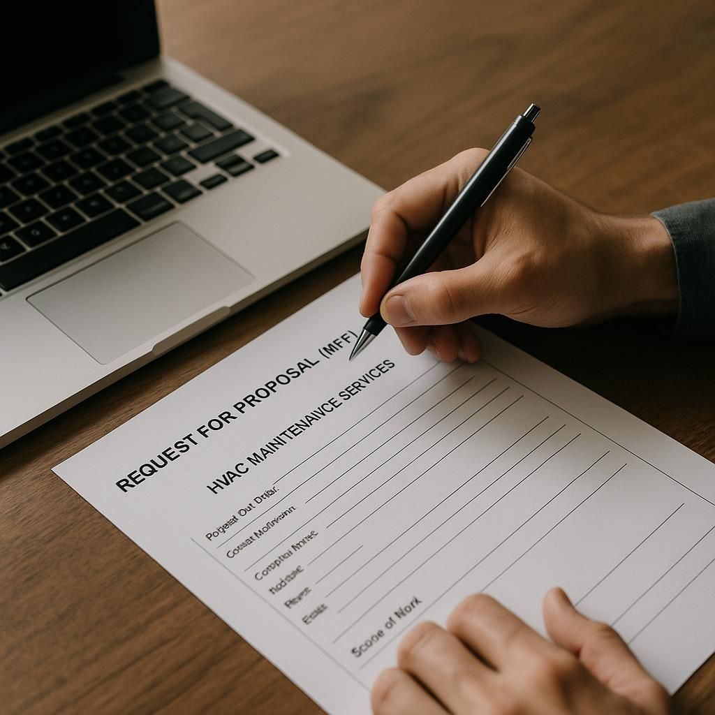 Step-by-Step Guide to Preparing Your HVAC Maintenance RFP illustrating rfp hvac maintenance services