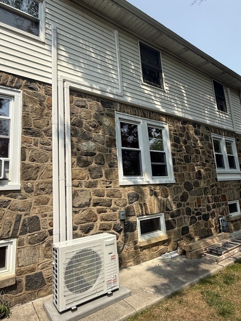 ductless mini split system outside 1