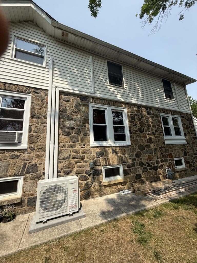 ductless mini split system outside