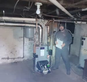 oil fired boiler completed