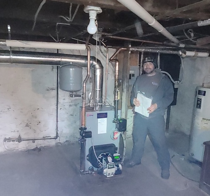 oil fired boiler completed