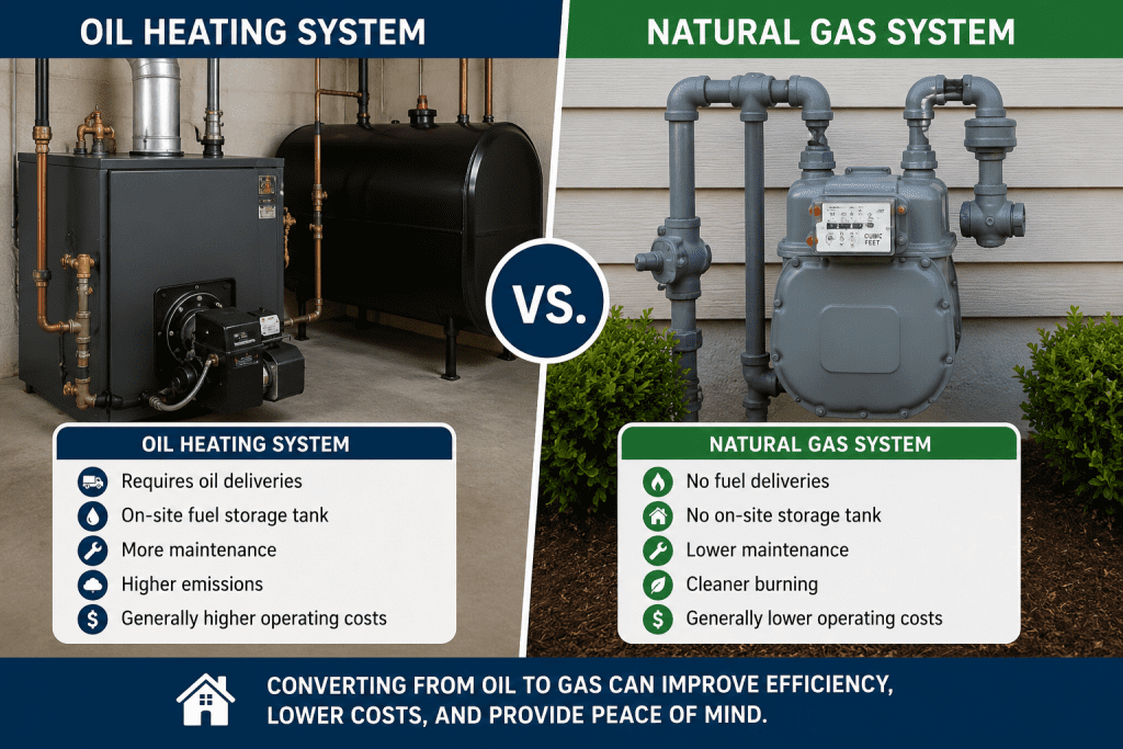 oil to gas conversion