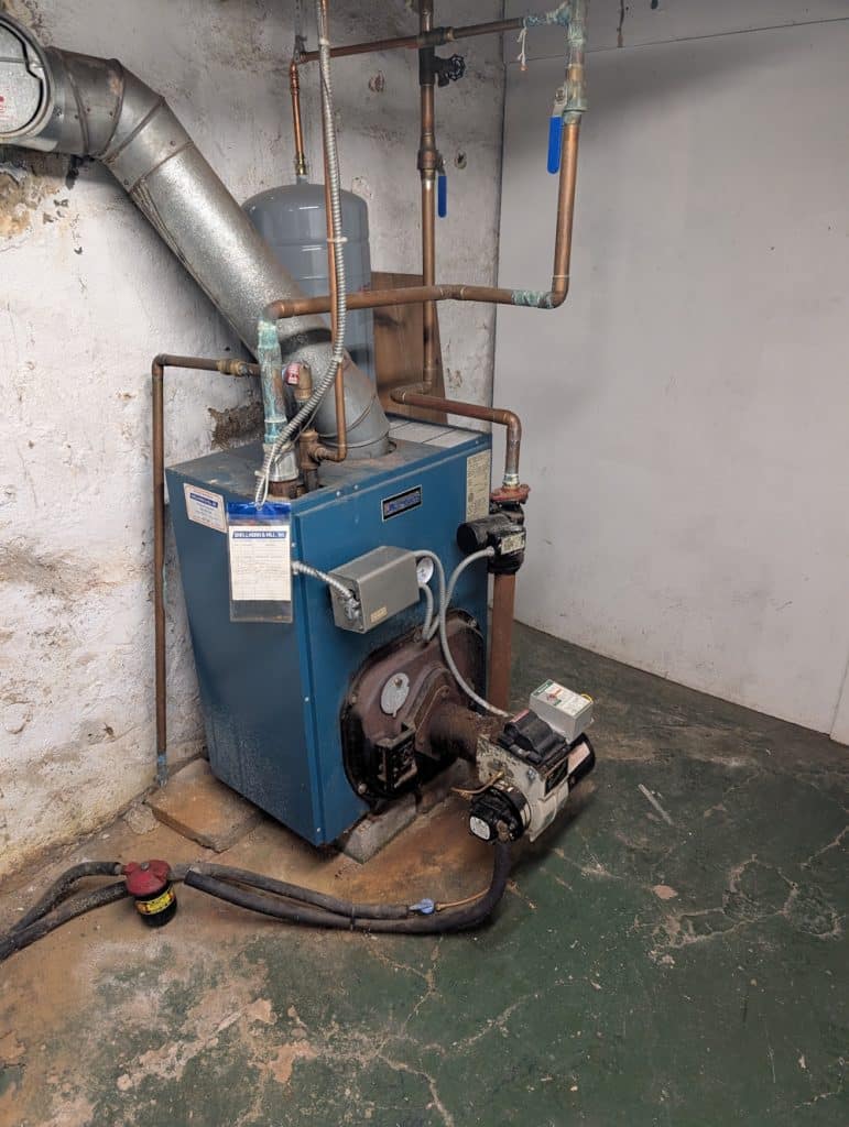 old 350lb. boiler
